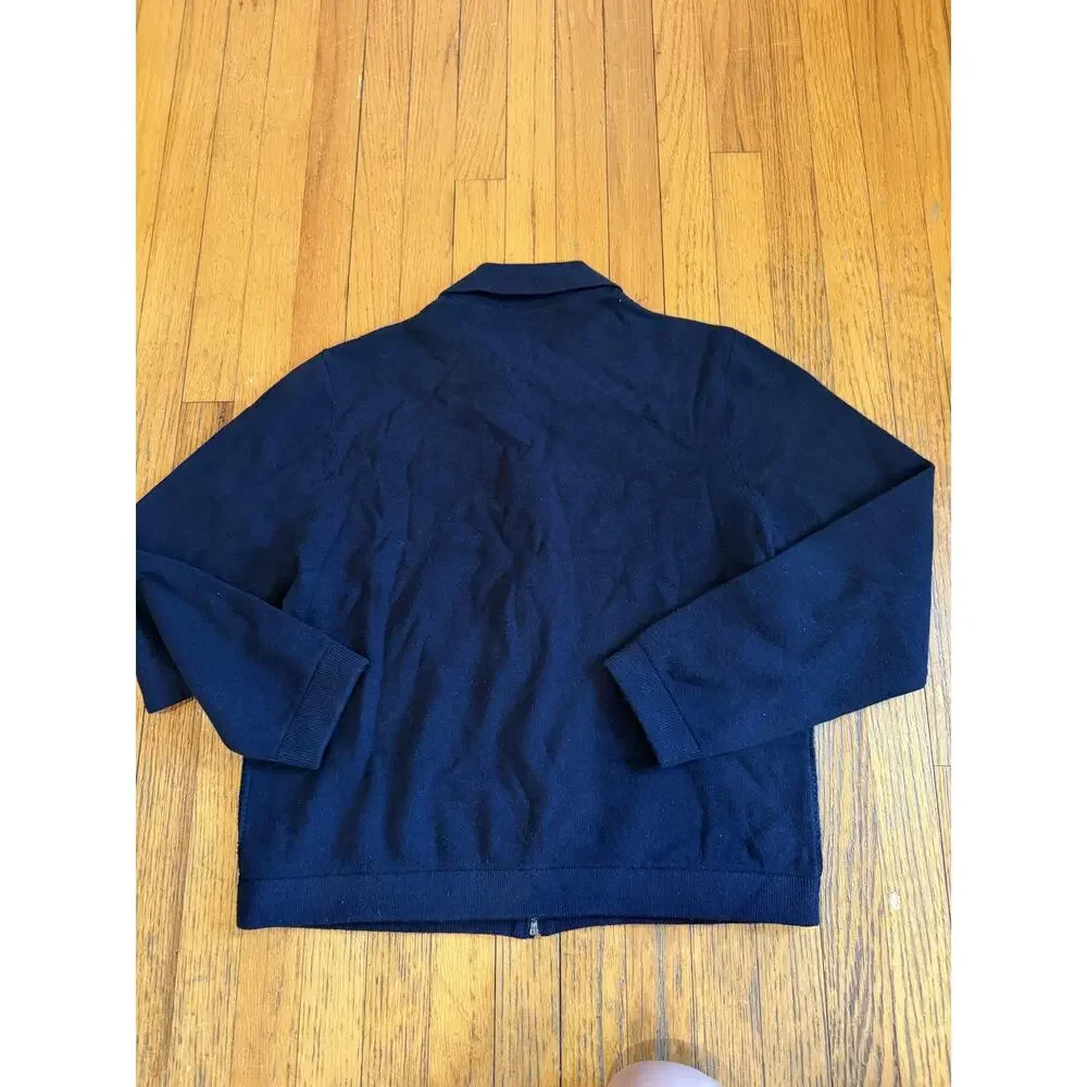 Ted Baker Mens Full Zip Collared Fenrys Sweater Waffle Stitch